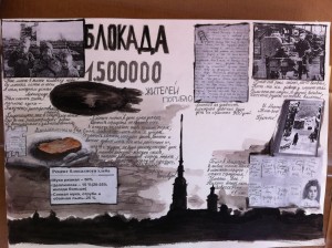 плакаты учеников школы №6, посвященные Победе в Великой Отечественной войне