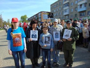 ржевитяне - участники акции "Бессмертный полк"