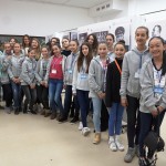 Португальские школьники побывали на фотовыставке "Семейных фотохроник" в лицее №1 Подольского района