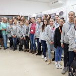 Португальские школьники побывали на фотовыставке "Семейных фотохроник" в лицее №1 Подольского района