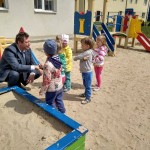 На площадке частного детского сада "Апельсин" (г.Белгород).